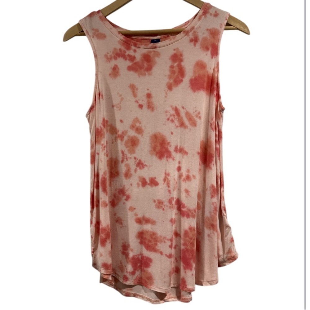 Old Navy Pink Tie-Dye Tank Top NEW small luxe oversized soft